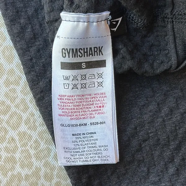 Gymshark Vital Seamless Black Athletic Leggings size S - Image 2