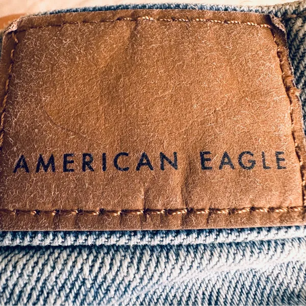 American Eagle Outfitters Light Blue Denim Frayed Hem Women's Shorts - Image 11