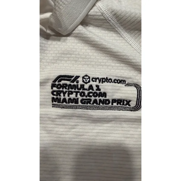 Lululemon F1 Miami Grand Prix Swiftly Tech Short Sleeve Polo White Silver 10 - Image 4
