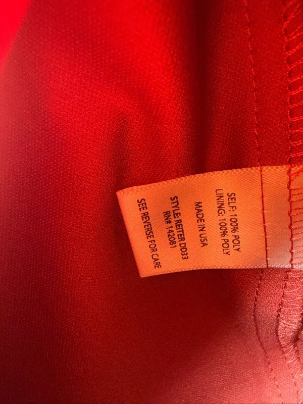 Altar’d State Women’s Medium Coral Faux Wrap Mini Dress - Image 3