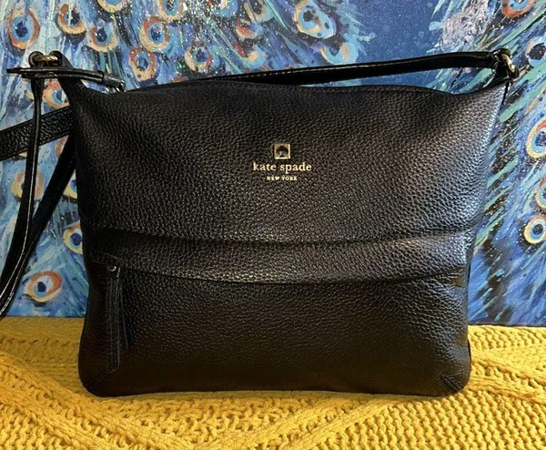Kate Spade Black Pebbled Leather Crossbody Bag - Image 2