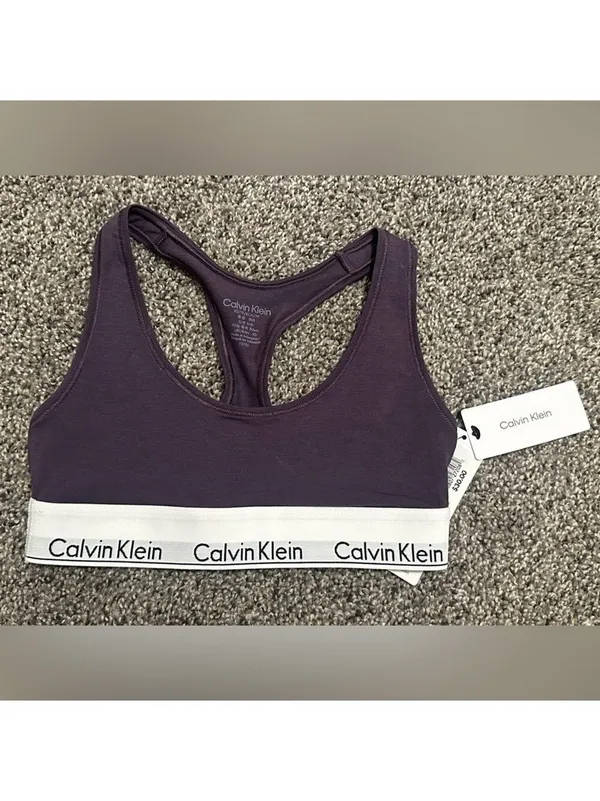 Calvin Klein Purple Bralette XS - Image 2