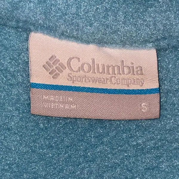 Columbia Turquoise Full-Zip Fleece Jacket - Image 5