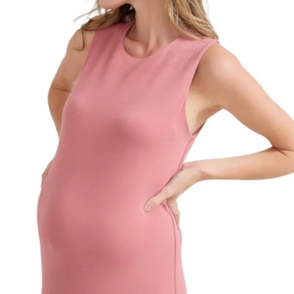 Hatch The Jamie Maxi Dress Maternity Rose Clay Pink Women’s Size Small - Image 2