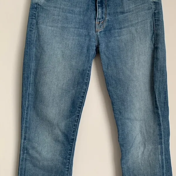 Mother Denim The Looker Ankle Fray Jean One Smart Cookie Blue Womens Size 26 - Image 11