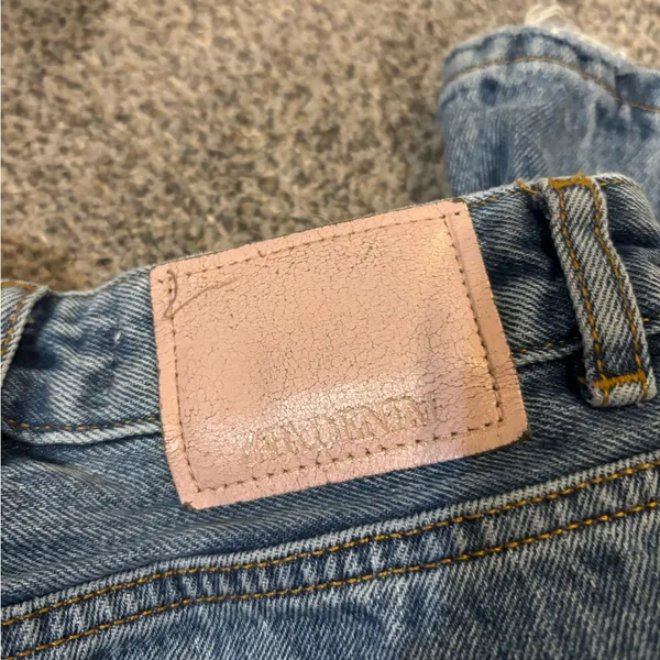 Zara Distressed Wide Leg Jeans - Image 4