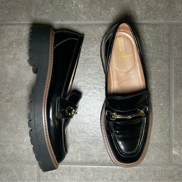 Sam Edelman Laurs Black Chunky Platform Lug Sole Loafers Women’s Shoe Size 8.5 - Image 2