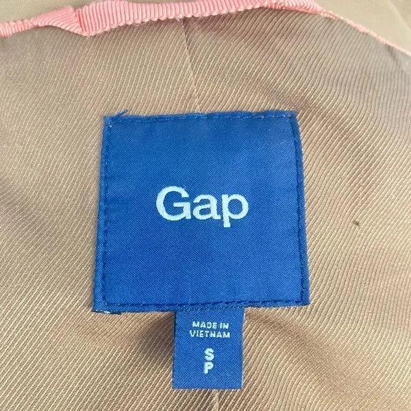GAP Double Breasted Trench Coat/Raincoat Tan Khaki - Image 9