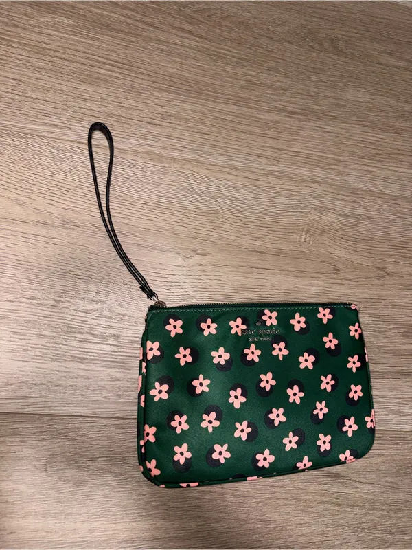 Kate Spade Green Floral Wallet Wristlet NEW - Image 10