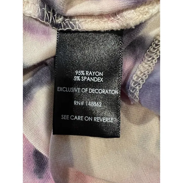 Torrid Super Soft Knit Multi Color Tie Dye Round Neck Pullover Top 1/1X Boho - Image 6