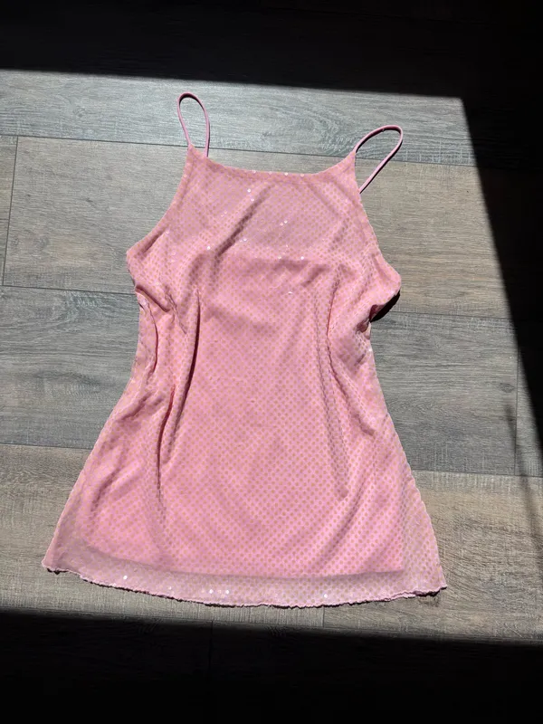Viva You Y2K Vintage Sequin Fairy Tank Top - Image 2