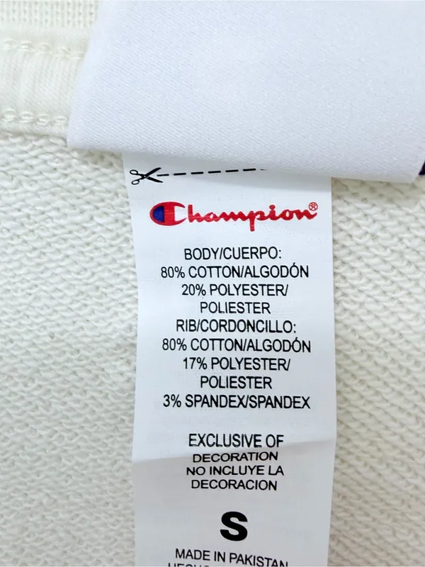 Champion Gameday Deep V Tunic Pullover Unbleached Cotton Size S NWT - Image 8