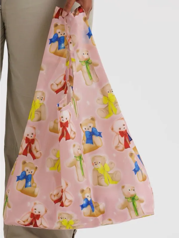 Baggu Teddy Bears Standard Reusable Tote Bag Nwt Fancy Animals 🐕 🎀 🎩 - Image 2