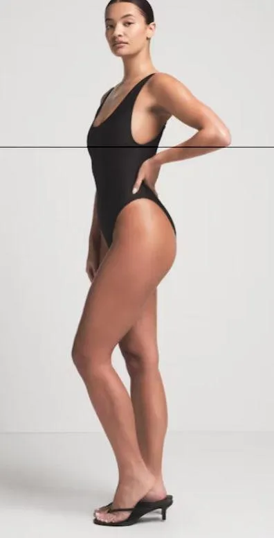 SKIMS Scoop Neck One Piece Swimsuit NWT XL - Image 3