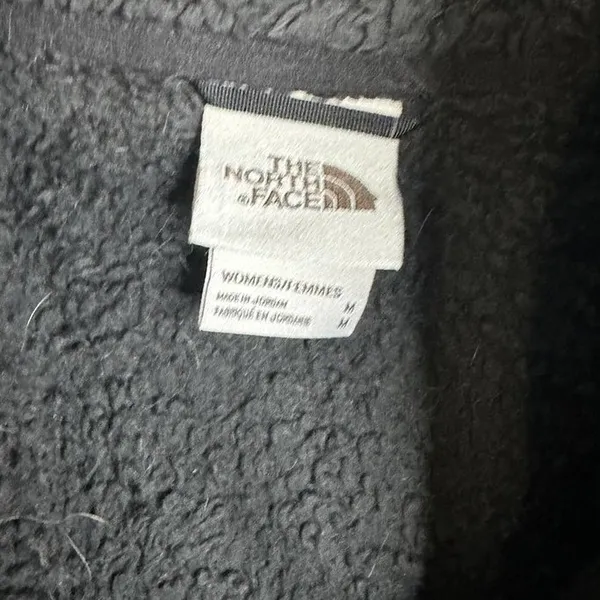 The North Face Fleece‎ Vest Black Women's Size Medium Mock Neck Zip Up Pockets - Image 3