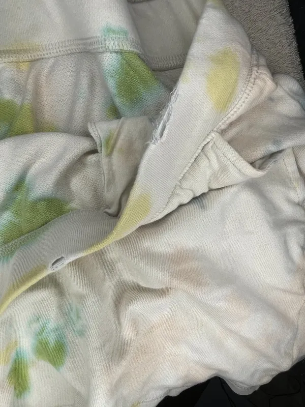 Women’s Old Navy Tie Dye Shorts XXL Cream Green Blue Yellow - Image 5