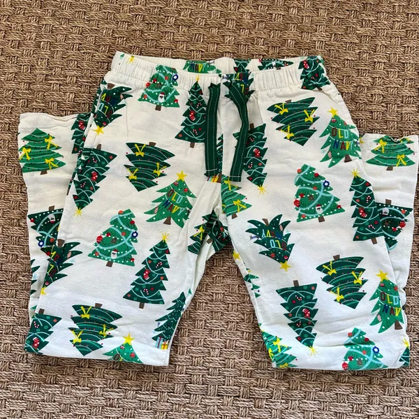 Old Navy Men’s Flannel Cotton Christmas Santa Graphic Pajama Pants S Drawstring - Image 7