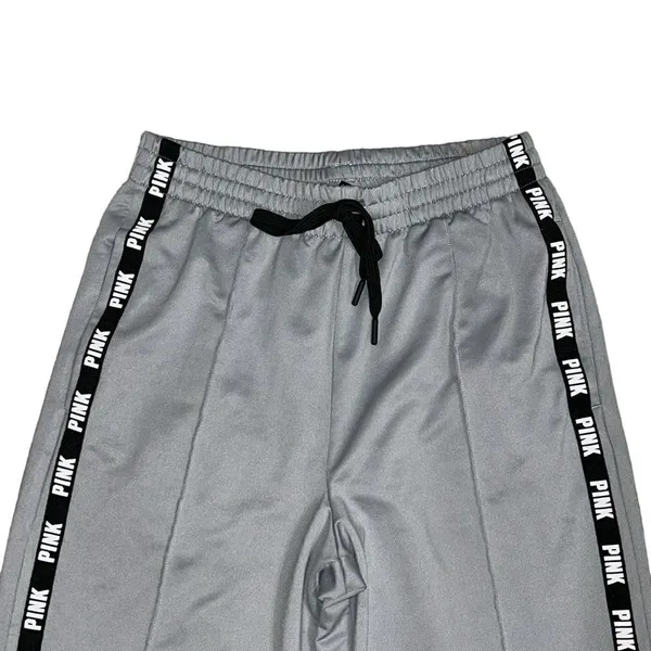 Pink Victoria’s Secret Gray High waist Track Pants(Size Small) - Image 7