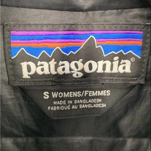 Patagonia Women’s Black Puffer Jacket Size Small - Image 3