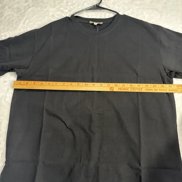 Madewell Black Cotton Relaxed Oversize Tee Size S Short Sleeve Minimalist Basic - Image 6