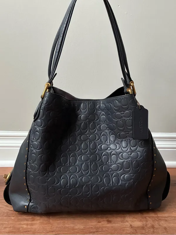 Coach Edie Shoulder Bag 31 In Signature Leather With Rivets - Image 16