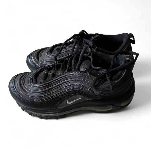 Nike Air Max 97 Womens Size 7 Running Shoes Black Silver DM8347-001 - Image 2