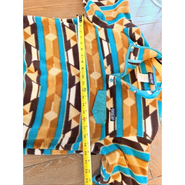Patagonia Synchilla Aztec Snap T Fleece Pullover‎ Hiking Jacket Women's Medium - Image 6