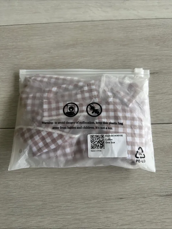 Rihoas Plaid Cover-Up Coffee One Size NWT IN PKG - Image 8