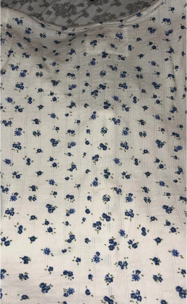 Aerie White Floral Top - Image 6