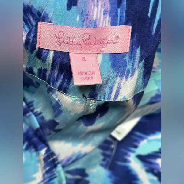 Lilly Pulitzer Lolani 100% Silk Palazzo Pants‎ Skipped A Beach Resort Vacation - Image 15
