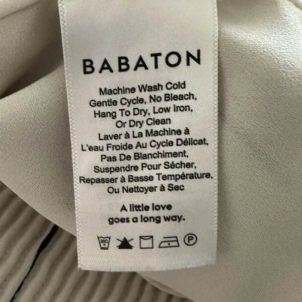 Aritzia Babaton Gilroy Bomber Jacket Sz M Fox Print Abstract Zip Up - Image 5