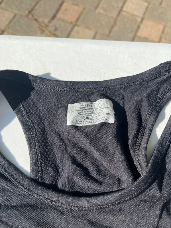 Athleta Black Racerback Performance Tank - Image 2