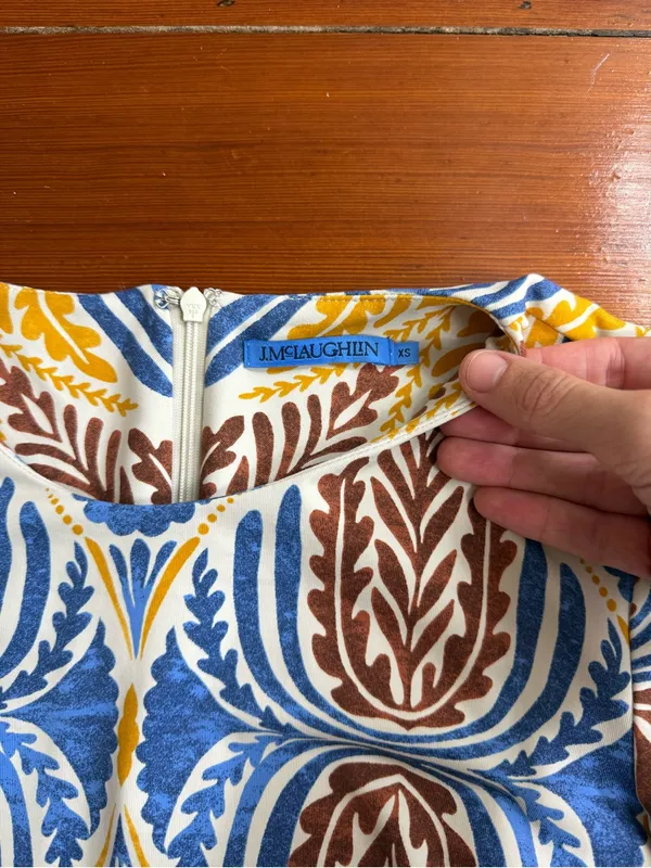 J. McLaughlin Sophia Catalina Cloth Stretch Dress Sz XS 🧡🍄 - Image 6