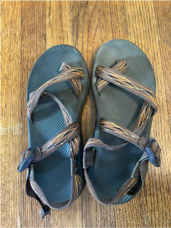 Chaco Z2 Classic Brown Stripe Toe Loop Hiking Outdoor Sport Sandals Gorpcore Y2K - Image 4