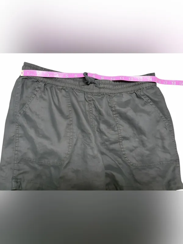 Quince Ladies 100% European Linen Shorts Black Size Medium - Image 8