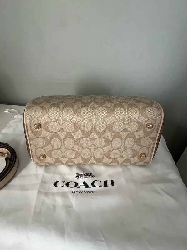 Coach Rowan Satchel In Colorblocked And Matching Wallet - Image 6