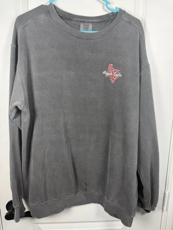 Comfort Colors Argyle Eagles Texas Crewneck Sweatshirt - Image 5