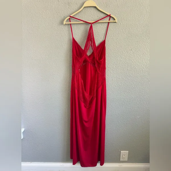 NWT Red Lace Long Nightgown Size‎ XXL - Image 4