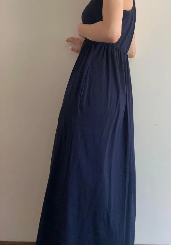 Navy Blue Maxi Dress Size M - Image 2