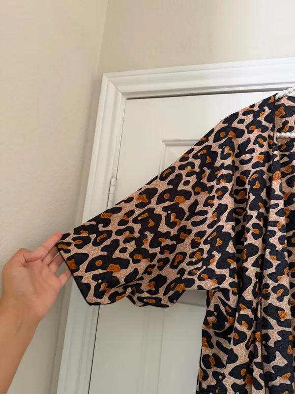 Sunday Morning Leopard Half Kimono Brown Size none - Image 2