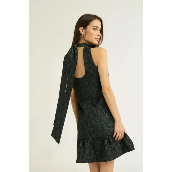 Scoop Womens Dress Size M (8-10) Rainforest Jacquard Mini Swing Casual Neck Tie - Image 7