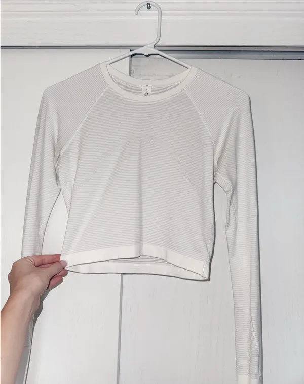 White Lululemon Swiftly Tech Long Sleeve - Image 2