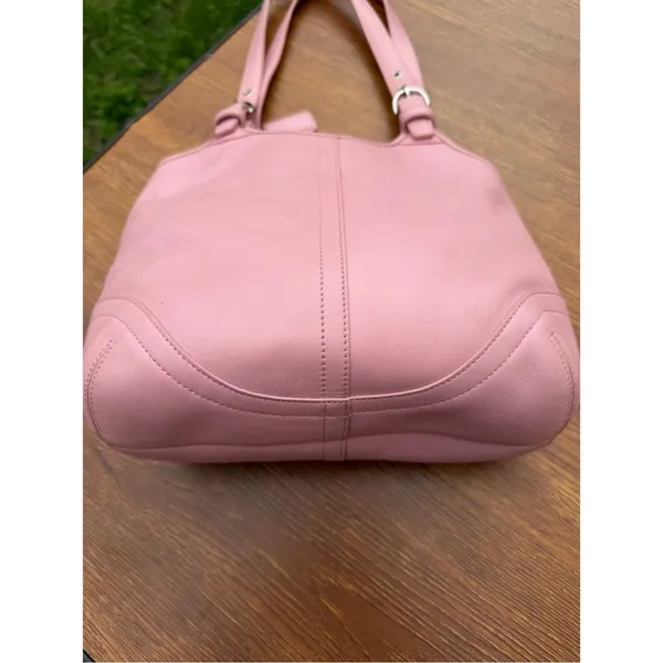 Vintage Coach Soho Slim Hobo Pink Leather Shoulder Bag L3S-4993 Coquette - Image 14