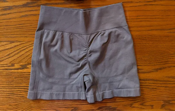 Grey QQQ Amazon Workout Shorts - Image 2