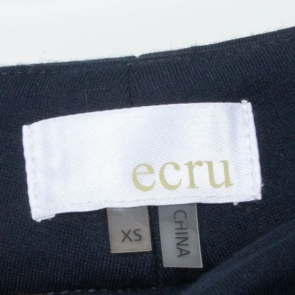 Ecru Sullivan Ponte Tuxedo Stripe Ankle Trouser Pants Navy Blue‎ Womens Size XS - Image 4