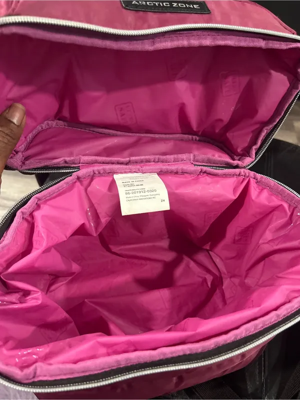 Artic Zone Pink Quilted lunch/ Cooler Bag - Image 5