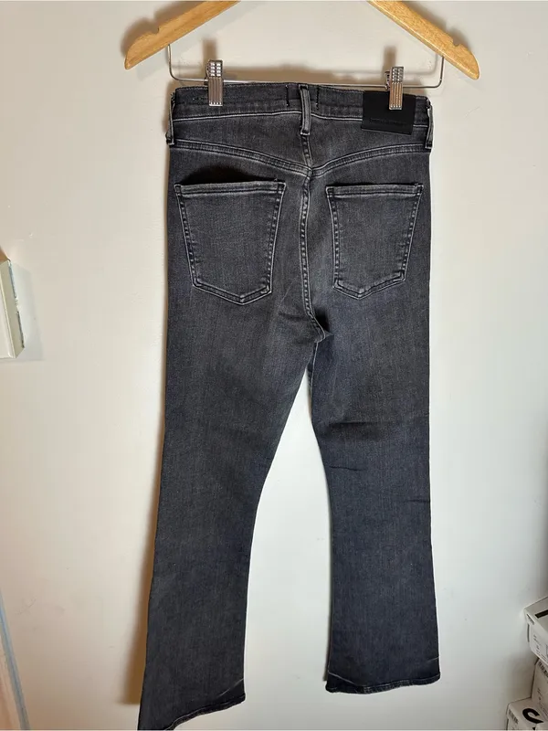 NWOT Citizens of Humanity Lilah kick flares jeans black 25 - Image 4