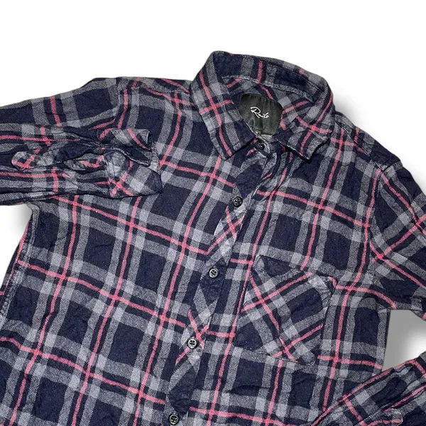 Rails Plaid Long Sleeve Button Down Shirt Womens‎ Size Extra Small - Image 2