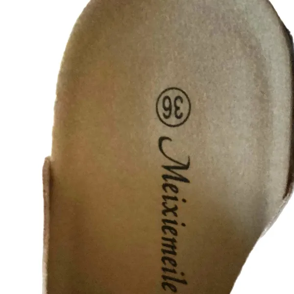 NIB Women's Tan Suede Clogs with a classic stylish look & vintage buckle design - Image 7