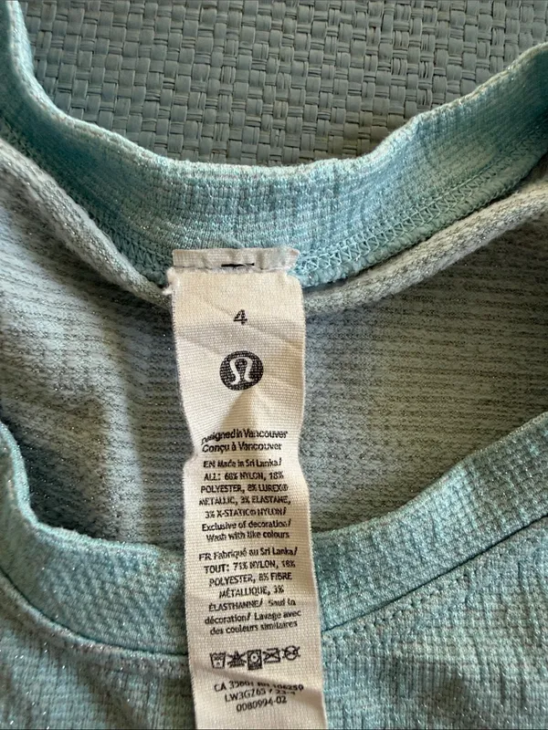 lululemon athletica Light Blue Short Sleeve Tee Dress - Image 2